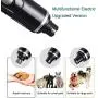 Nisahok Pet Nail Trimmer, Multifunctional Electric Upgraded Version of Pet Nail Trimmer, Painless, Silent and Rechargeable Pet Nail Grinder, Suitable for Large Medium Small Dogs and Cats (Black). Nisahok Pet Nail Trimmer, Multifunctional Electric Upgraded Version of Pet Nail Trimmer, Painless, Silent and Rechargeable Pet Nail Grinder, Suitable for Large Medium Small Dogs and Cats (Black).