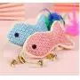 Gaosiduo 2 pcs Cat Plush Teaser Toys, Pet Kitten Floral Print Long Tail Fish Shaped Toy Interactive Chasing Scratching Playthings for Pets Novelty Gift Gaosiduo 2 pcs Cat Plush Teaser Toys, Pet Kitten Floral Print Long Tail Fish Shaped Toy Interactive Chasing Scratching Playthings for Pets Novelty Gift
