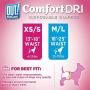 OUT! Disposable Female Dog Diapers | Absorbent Female Dog Diapers with Leak Protection | Female Dogs in Heat, Excitable Urination, or Incontinence | Medium/Large | 32 Count