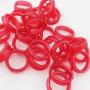 NikoNiko 10 Sparkling Red Rubber Rings Thumb Ring Sizing Insert for Grooming Scissors : 5L 5S