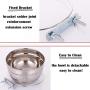 JiangYan-US Crate Dog Bowl, Stainless Steel Hanging Pet Food Water Bowls for Dogs and Cats