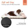 Fluffy Care Dog Bed Crate Pad Mat Pet Bed Puppy Bed Mat Mattress Kennel Pads 24 30 36 42 inch for Large Medium Small Dogs Cats Machine Washable Super Soft Cozy Non-Slip Bottom