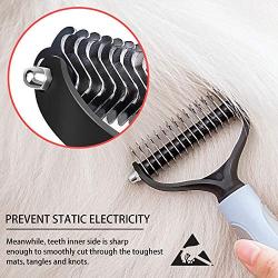 Pet Grooming Tool Dematting Comb Grooming Hedding Pet Brush Butter Comb Nail Clipper Set for Cats & Dogs