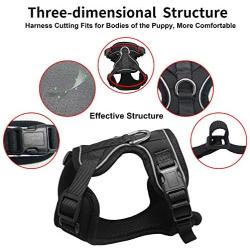 MUDINPET Dog Harness Vest, Small Dog Harness, Puppy Training No Pull Vest, Reflective Safety Comfort for Walk