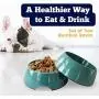 American Pet Supplies Dog Bowls, Set of 2 Eco Friendly Non Skid Bamboo Bowls for Puppies and Dogs, 32oz Each, Pacific Blue American Pet Supplies Dog Bowls, Set of 2 Eco Friendly Non Skid Bamboo Bowls for Puppies and Dogs, 32oz Each, Pacific Blue