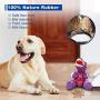 UPSKY Dog Plush Toy Dog Squeaky Toy Interactive Natural Rubber Dog Chew Toy for Aggressive Chewer, Durable Toothbrush Leakage Dinosaur Toys for Small Medium Dogs Not Suitable for Big Dogs