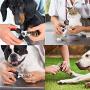 Dog Nail Clippers Trimmer Set, Quick Safety Guard to Avoid Over-Cutting, Stainless Steel Razor Sharp Blades, Sturdy Non-Slip Handles, Storage Bag and Nail File, Professional Pet Grooming