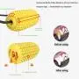 EZESO Corn Dog Chew Toys with Double Suction Cup, Dog Toothbrush Chew Toy Cleaning Teeth Brushing Dental Health, Pet Molar Bite Toy with Rope Resistant for Small Middle Pets EZESO Corn Dog Chew Toys with Double Suction Cup, Dog Toothbrush Chew Toy Cleaning Teeth Brushing Dental Health, Pet Molar Bite Toy with Rope Resistant for Small Middle Pets
