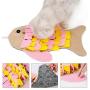 ocijf179 Sniffing Mat Fish Shape Sniffing Mat Food Slow Feeding Release Stress Pet Dog Cat Blanket Toy - Pink