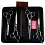 LILYS PET Professional PET Dog Grooming Scissors Suit,RED/Blue Ring, Cutting&Curved&Thinning Shears LILYS PET Professional PET Dog Grooming Scissors Suit,RED/Blue Ring, Cutting&Curved&Thinning Shears