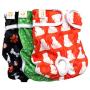PETTING IS CARING Dog Diapers Washable & Reusable Female and Male Dog Diapers Materials Durable Machine Washable Solution for Pet Incontinence and Long Travels - 3 Pack Set (L, New)
