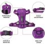 Voyager Freestyle 4-in-1 Dog Harness - Patent Pending Adjustable Webbing Harness with Removable Padding for Small to Large Dogs by Best Pet Supplies (Black, X-Small)