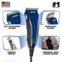 Wahl Pro-Grip Pet Grooming Clipper Kit - Low Noise Clipper for Small to Large Dogs – Electic Dog Shaver for Eyes, Ears, & Paws - Model 9164,Blue/Silver Wahl Pro-Grip Pet Grooming Clipper Kit - Low Noise Clipper for Small to Large Dogs – Electic Dog Shaver for Eyes, Ears, & Paws - Model 9164,Blue/Silver