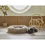 Uozzi Bedding Plush Faux Fur Round Pet Dog Bed Cat Bed, Comfortable Fuzzy Donut Cuddler Cushion Soft Shaggy and Warm for Winter 22'' / 55cm