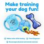 Pacific Pups Products supporting PacificPupRescue.com - 18 Piece Dog Toy Set with Dog Chew Toys, Rope Toys for Dogs, Plush Dog Toys and Dog Treat Dispenser Ball - Supports Non-Profit Dog Rescue