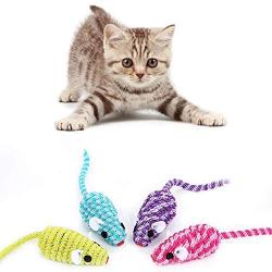 FairOnly Funny Cat Stretch Line Mouse Shaped Interactive Toy for Pet Exercise Accessories Random Color Creative Lifestyle