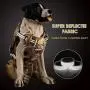 PETAGE Tactical Service Dog Harness No Pull, Reflective Military Dog Harness with Handle, Service Dog Vest with Pet Safety Belt, Adjustable Working Pet Vest Easy Control for Small Medium Large Dogs