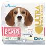 Paw Inspired 32ct Disposable Dog Diapers | Female Dog Diapers Ultra Protection | Diapers for Dogs in Heat, Excitable Urination, or Incontinence (Medium) Paw Inspired 32ct Disposable Dog Diapers | Female Dog Diapers Ultra Protection | Diapers for Dogs in Heat, Excitable Urination, or Incontinence (Medium)