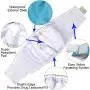 Washable Male Dog Diapers(Pack of 3), Premium Reusable Belly Bands for Male Dogs, Durable Male Dog Belly Wrap, Comfy Doggie Diapers