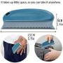 YALAMI Pet Hair Remover Brush, Pet Hair Detailer with Dilated Handle Multifunctional Dog & Cat Hair Remover for Cars Laundry Carpets Sofa Clothes Clothing Home Furniture Beds Couches Blue & Light Blue