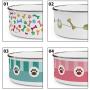 Personalized Dog Bowls for Food or Water (Small - 20oz | Medium - 30oz | Large - 40oz) - Add Your Pets Name - Custom Stainless Steel Enamel Dog Bowl with Lid & Anti-Slip Backing