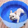 BODISEINT PVC Pet Swimming Pool Foldable Pet Pool for Cat Puppy Dog Bathing Pool Child Bathtub Kiddie Pool Beach Outdoor Play Summer Water Fun