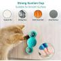 HANDSONIC Cat Toys, Interactive Cat Toy with Suction Cup Portable, Windmill Cat Toys for Indoor Cats