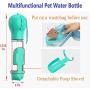 Vigorstar 17OZ/500ML Dog Water Bottles for Walking, Portable Dog Water Bottle, Dog Bowl Water Dispenser Travel, Leakproof Pet Water Drinking Cup for Doggy Cats with Waste Bag Dispenser and Poop Shovel