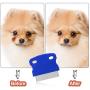 5 Pieces Dog Flea Combs Dog Eye Stain Remover Combs Pets Grooming Comb Dog Tear Stain Comb for Dogs Gently Removing Eye Mucus and Crust