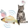 Owlhouse Fish Toys for Cats, Catnip Simulated Fluffy Fish, Electric Wagging Fish Toys, Interactive Chew Toy, Favorite Toy for Pets Such ss Cats Kitties