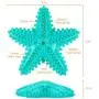 USWT Dog Chewer Toothbrush Squeaky Toys, Teeth Cleaning Remove Calculus Keep Dental Healthy Remove Calculus, Starfish Design Chewer for Large Dog USWT Dog Chewer Toothbrush Squeaky Toys, Teeth Cleaning Remove Calculus Keep Dental Healthy Remove Calculus, Starfish Design Chewer for Large Dog