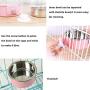 Bettors Pet Crate Bowl for Dog Hanging Pet Feeder Bowl Removable Stainless Steel Cage Hanging Water Food Bowl Dish with Bolt Holder for Pet Dog Cat Bird Puppies