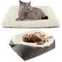 MeiLiMiYu Self-Warming Cat Bed Pad for Indoor Cats,2-in-1 Foldable Convertible Plush Cat Sleeping Bag for Small Cat MeiLiMiYu Self-Warming Cat Bed Pad for Indoor Cats,2-in-1 Foldable Convertible Plush Cat Sleeping Bag for Small Cat