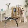 AISHN Elevated Dog Bowls Iron Stand Raised Pet Dog Feeder, 2 Removable Reusable Dog Bowls Stainless Steel Food and Water with Stand for Dogs AISHN Elevated Dog Bowls Iron Stand Raised Pet Dog Feeder, 2 Removable Reusable Dog Bowls Stainless Steel Food and Water with Stand for Dogs