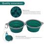 AOII Collapsible Dog Bowl, 2 Pack Collapsible Dog Water Bowls for Cats Dogs, Portable pet Feeding Watering Tray for Outdoor Camping 1000mL/33oz