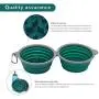 AOII Collapsible Dog Bowl, 2 Pack Collapsible Dog Water Bowls for Cats Dogs, Portable pet Feeding Watering Tray for Outdoor Camping 1000mL/33oz AOII Collapsible Dog Bowl, 2 Pack Collapsible Dog Water Bowls for Cats Dogs, Portable pet Feeding Watering Tray for Outdoor Camping 1000mL/33oz