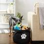 Bone Dry Pet Storage Collection Collapsible Bin, Medium Round, Black