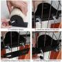 Gatoo Cat Scratching Post, Wall Mounted Cat Scratcher Grinding Claws Pole for Cat Cage, Space-Saving Natural Sisal Cat Furniture for Cats/Kittens