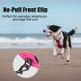 PoyPet No Pull Dog Harness, Reflective Vest Harness with 2 Leash Attachments and Easy Control Handle for Small Medium Large Dog