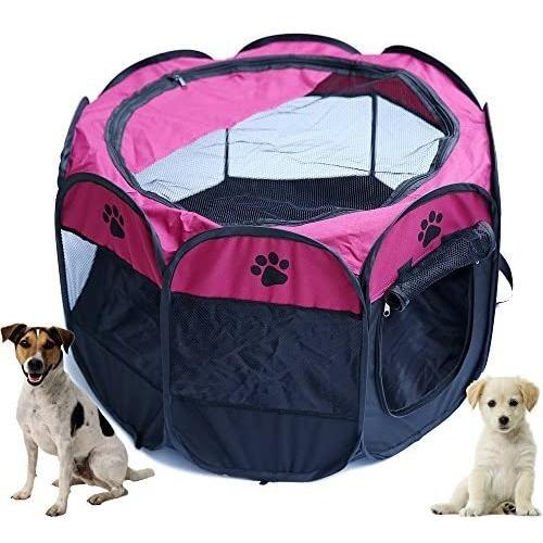 Horing Pop Up Tent Pet Playpen Carrier Dog Cat Puppies Portable Foldable Durable Paw Kennel