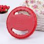 Dog Flying Disc Toy,Rubber Dog Bite Resistant Outdoor Training Fetch Sound Maker Float Pet Toy,Tough Training Flying Disc Play Toy for Dog,Interactive Dog Toys,Float in Water Safe on Teeth
