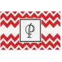 KESS InHouse Kess Original Monogram Chevron Red Letter P Feeding Mat for Pet Bowl, 18 by 13-Inch KESS InHouse Kess Original Monogram Chevron Red Letter P Feeding Mat for Pet Bowl, 18 by 13-Inch