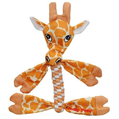 Jolly Pets Flathead Tug/Squeak Animal Shaped Dog Toys