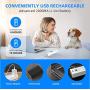 Pet Deluxe Dog Nail Grinder with LED Light, Professional Dog Nail Trimmer Clipper Low Noise 2 Speed Electric Rechargeable Painless Paws Grooming & Smoothing for Small Medium Large Dogs & Cats
