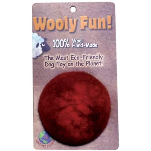 One Pet Planet 86004 2-Inch Wooly Fun Ball Dog Toy
