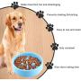 Pet Bowl, Environmentally Friendly Materials Feeder Dog Cat Bowl Slow Feeder(Blue)