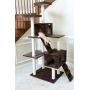 GleePet GP78700623 Cat Tree with Ramp, 70-Inch, Coffee Brown