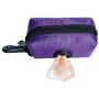 Dog Poop Bag Holder, Dog Poop Waste Bag with Leash Hook Waterprrof Pet Zippered Garbage Bags Organizer for Walking Running Hiking