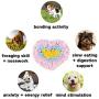 GoFika Small Dogs Slow Feeding Snuffle Foraging Mat Cloth for Puppies and Pets (14'' x 11.8'') Interactive Puzzle Feeder for Stimulation and Nosework (Pink)