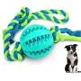 WeTest Dog Chew Ball Interactive Toys, Dog Cleans Teeth Training Balls on Cotton Rope For Small Medium Dogs (Blue) (LJ-ZLK-1128A2) WeTest Dog Chew Ball Interactive Toys, Dog Cleans Teeth Training Balls on Cotton Rope For Small Medium Dogs (Blue) (LJ-ZLK-1128A2)